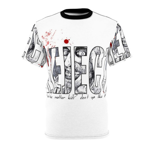 Spooky horror movie inspired t-shirt featuring the Rejects design