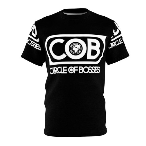 Circle of Bosses Graphic T-Shirt with Boss Silhouettes