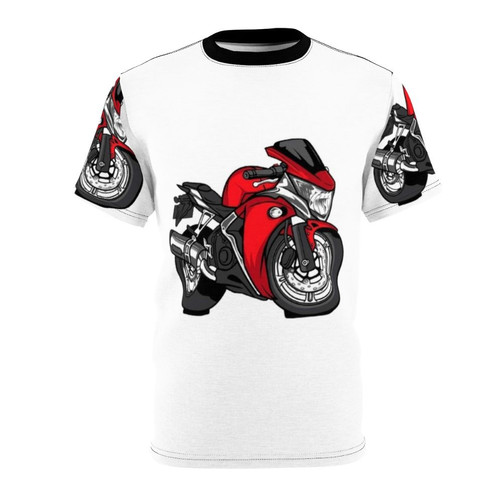 Unisex t-shirt with a cool motorcycle design and rider