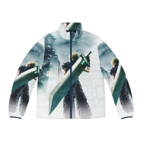 Final Fantasy 7 Remake puffer jacket featuring Cloud Strife and Sephiroth