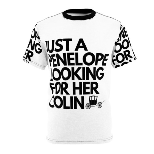 Bridgerton-inspired T-shirt featuring Penelope Featherington and Colin Bridgerton from the carriage scene