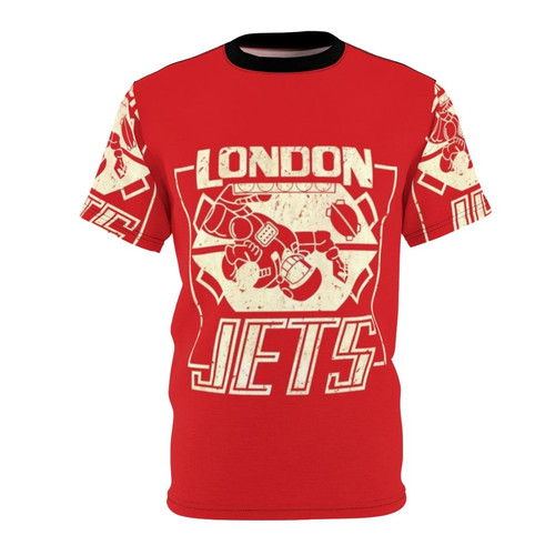 A stylish t-shirt featuring a beautiful red fox surrounded by a lush floral design of roses, ferns, and botanicals.