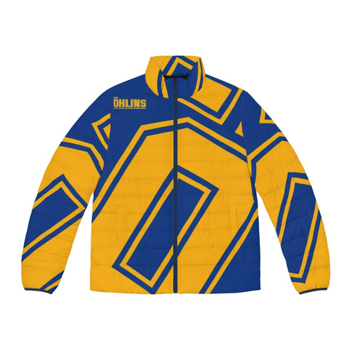 Racing suspension puffer jacket for Yamaha MT and FZ motorcycles