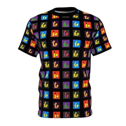 Superhero-inspired minimalist pop art design t-shirt for book lovers