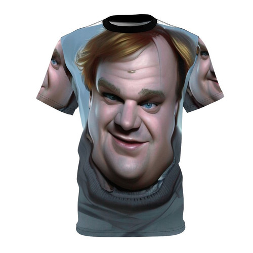 Chris Farley tribute t-shirt with iconic SNL references