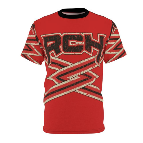 Vintage-style Rancho Carne High School cheerleader t-shirt inspired by the 2000 movie "Bring It On"