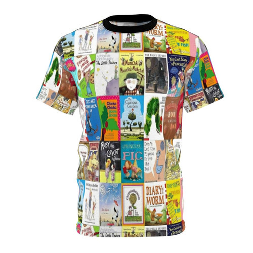 Stylish t-shirt featuring colorful illustrations from classic children's picture books