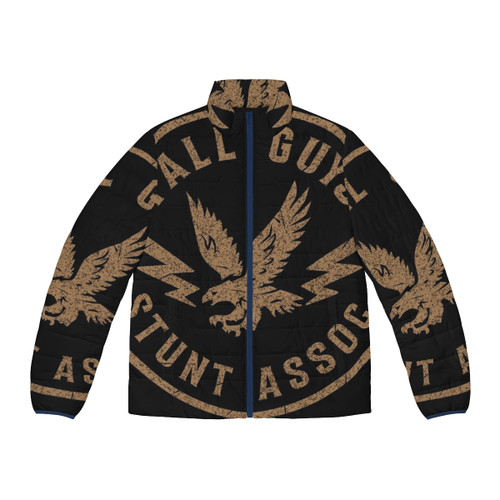 Retro 80s The Fall Guy stunt association puffer jacket