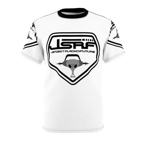 Graffiti art inspired t-shirt design featuring the Jet Set Radio Future video game logo