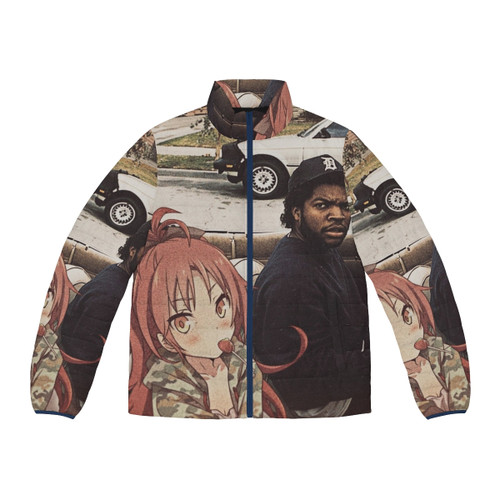 Kyoko Sakura Puffer Jacket with Waifuz N The Hood Design