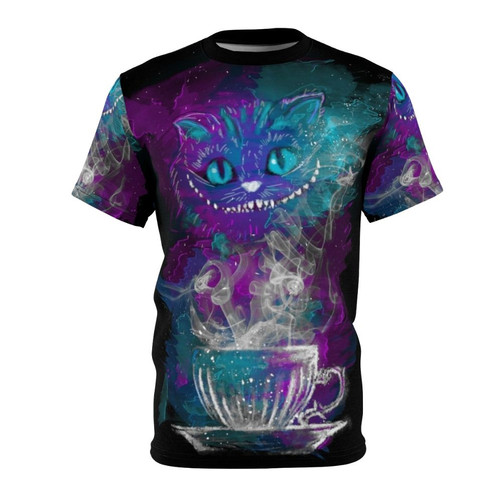 Cheshire Cat Wonderland Tea Galaxy T-Shirt