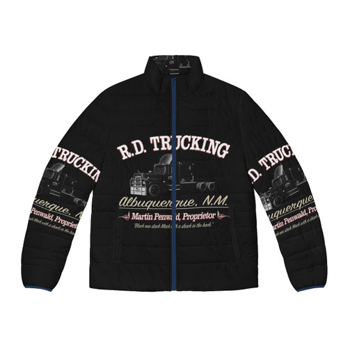 Custom puffer jacket for truck drivers and OTR truckers