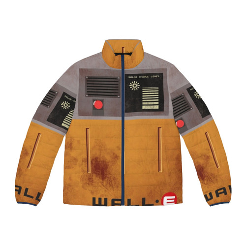 Wall-E themed front puffer jacket with robot design