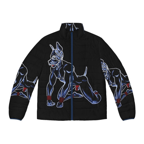 Pup puffer jacket for BDSM and fetish enthusiasts
