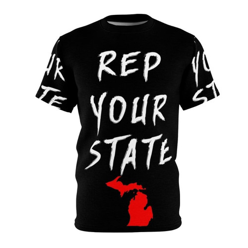 Michigan state pride t-shirt with vintage-inspired graphic