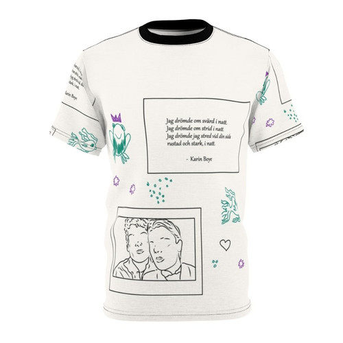 Minimalist fan art t-shirt inspired by the Netflix series 'Young Royals'