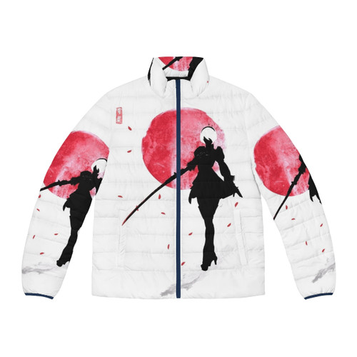 2B Puffer Jacket featuring the iconic character from the game Nier Automata