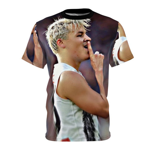 Stylish T-shirt featuring Jack Ginnivan, popular Australian rules footballer from the Collingwood Magpies
