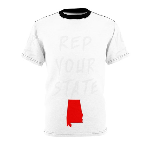 Stylish Alabama state t-shirt with quality print-on-demand design