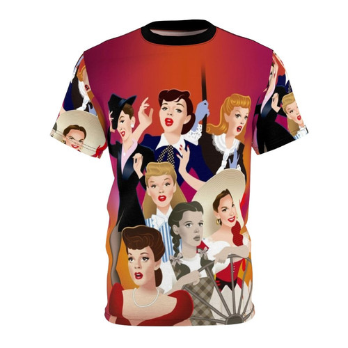 Graphic t-shirt featuring a bold, artistic design of a legendary Hollywood movie star