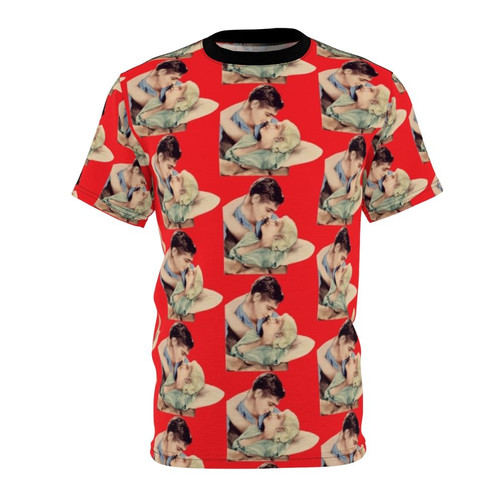 Vintage-style t-shirt design featuring classic Hollywood movie stars