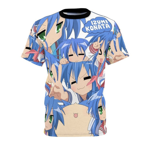 Konata Izumi inspired anime t-shirt with manga-style graphics