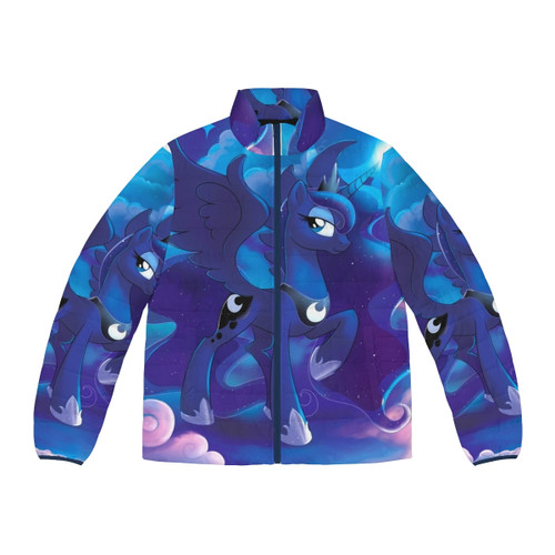 Princess Luna Puffer Jacket with Alicorn and Moon Design