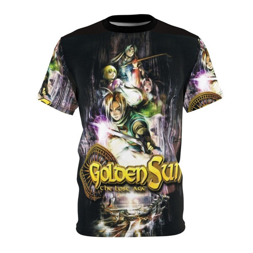 Retro gaming t-shirt featuring the iconic imagery from Golden Sun: The Lost Age