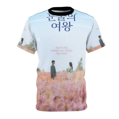 Stylish Queen of Tears inspired t-shirt featuring characters from the hit Korean drama.