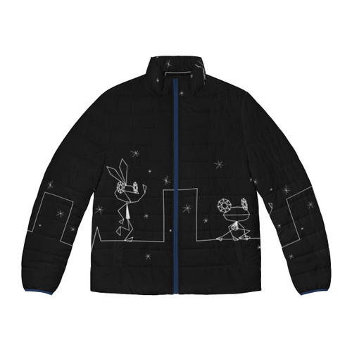 Vibri Retro Gaming Puffer Jacket featuring the iconic Vib Ribbon logo