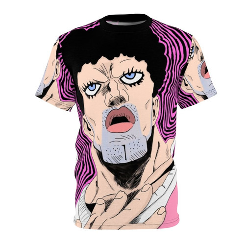 Puri Puri Prisoner inspired fan art t-shirt design featuring the character from the anime One Punch Man.