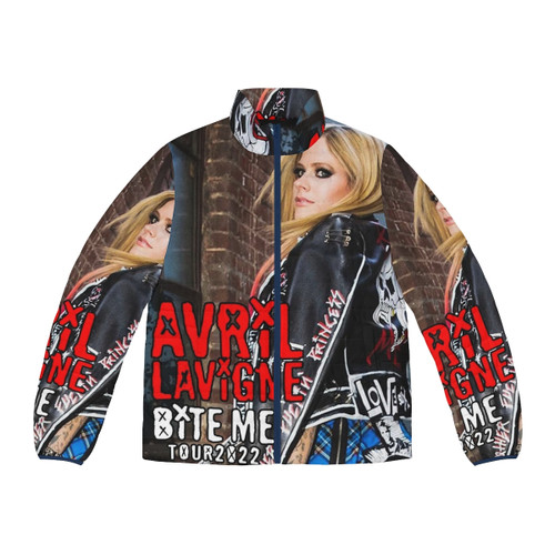 Avril Lavigne wearing a puffer jacket from her Yaweh world tour 2022