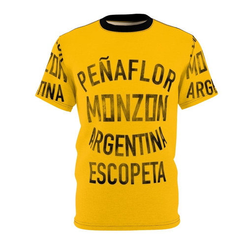 Vintage-style graphic tee featuring a design inspired by Carlos Monzon's boxing training camp.