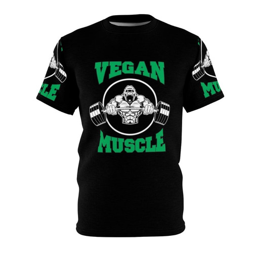 Vegan Muscle T-shirt featuring a design for plant-based fitness enthusiasts