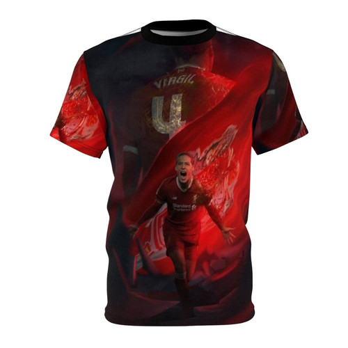 Illustration of Virgil van Dijk, a famous football player from Liverpool FC