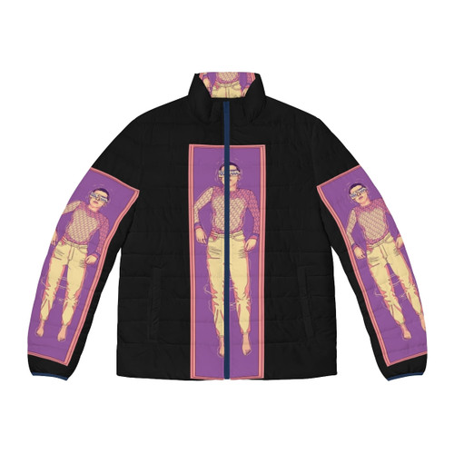 Eleven Stranger Things Puffer Jacket with Sherpa Lining and Zipper Closure