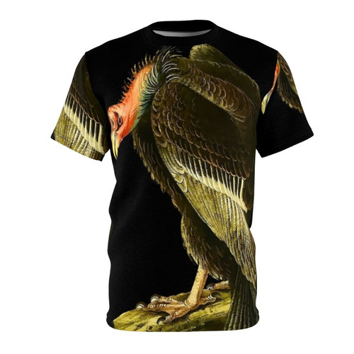 Artistic illustration of a California condor in a dark, surreal and spiritual tattoo-style design