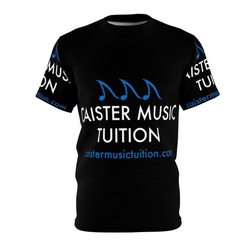 Caister Music Tuition Logo Printed on a Black T-shirt