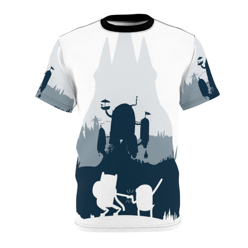 Adventure Time inspired t-shirt featuring an ice king silhouette design