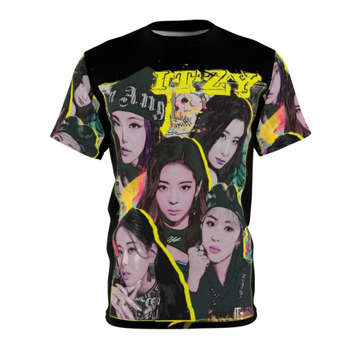 ITZY Inspired Graphic T-shirt Design with Kpop Band Members