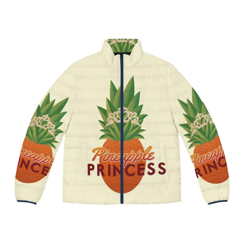 Pineapple Princess Puffer Jacket in a fun, tropical design