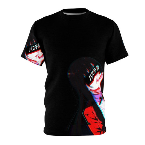 Stylish Crimson Kakegurui Inspired All-Over Print T-shirt