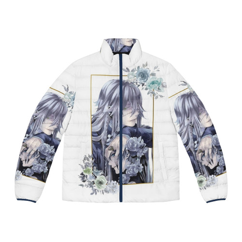 Undertaker inspired black butler puffer jacket with gothic silhouette design