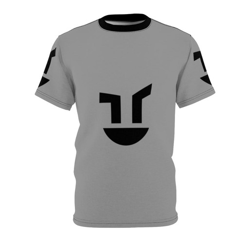 A stylized t-shirt design featuring the character Hank Wimbleton from the Madness Combat series.