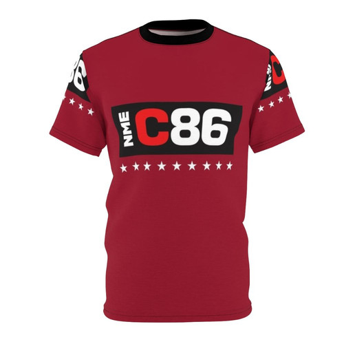 Vintage-style t-shirt inspired by the C86 music scene from the 1980s