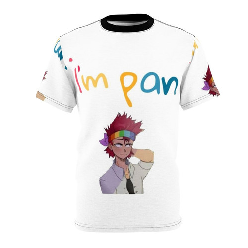 Illustration of Pan, the Greek god of the wild, shepherds and flocks, forests, nature, and the dream world, printed on a high-quality AOP t-shirt.