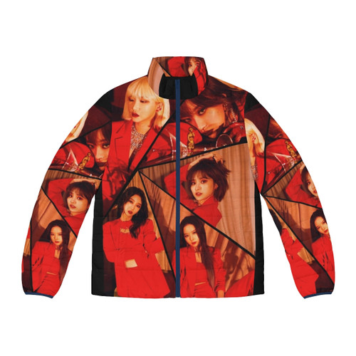 EXID members wearing a stylish puffer jacket