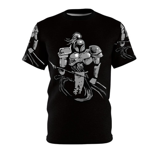 Hypnotizing abstract art design on a t-shirt with psychedelic cultural patterns