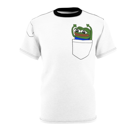 Gamer Emote Pocket Graphic T-shirt featuring popular streaming emotes and memes
