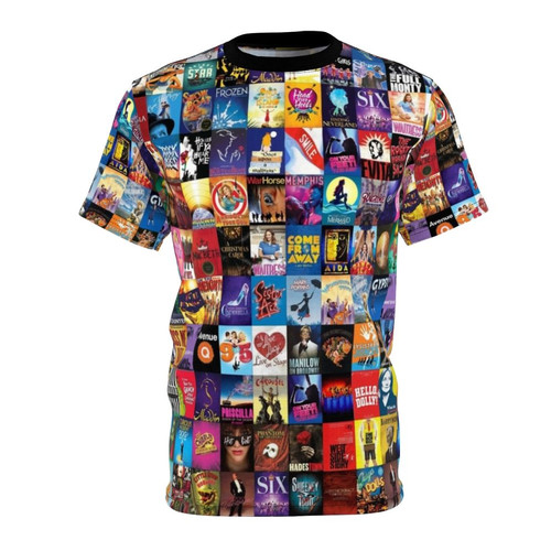 Broadway Theater T-shirt with Iconic New York City Skyline Design